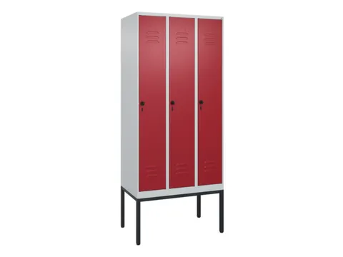 locker,HxBxD 2120x900x500mm,3vak,vak B 300mm,draaigrendel