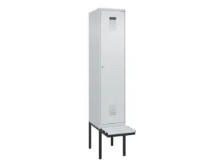 locker met bank,HxBxD 2120x400x815mm,1vak,vak B 400mm,cilinderslot - 2