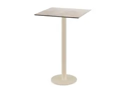 statafel,HxBxD 1090x700x700mm,rechthoekig,schotelvoet zandkleuren