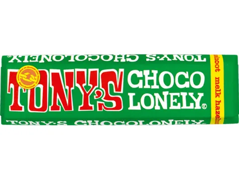 Chocolade Tony's Chocolonely reep 47gr hazelnoot