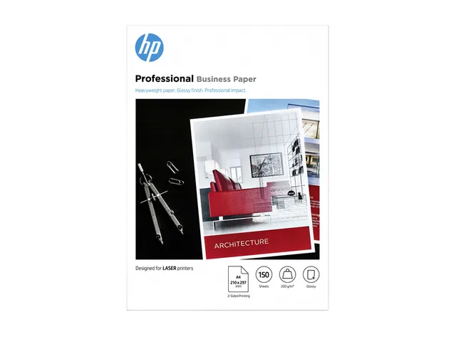Fotopapier laser HP 7MV83A 200 gram A4 glans wit 150vel