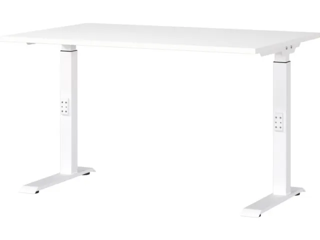 In hoogte verstelbaar bureau,HxBxD 680-910x1200x800mm,blad wit