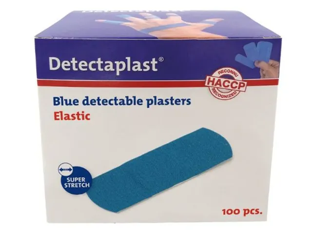Detectaplast 8240 Textielpleister Elastisch Blauw 19x72mm 100 Stuks