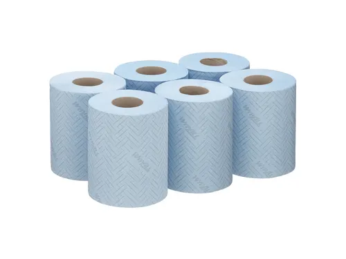 Poetsrol WypAll L10 1-laags 18,3cm106m 280vel blauw 6220