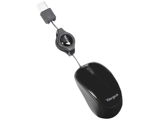Targus AMU75EU Blue Trace mini Travel muis USB bedraad Zwart