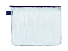 Ritszak Foldersys PVC B5 transp sluiting zwart Pocket Zip B5 Zwart