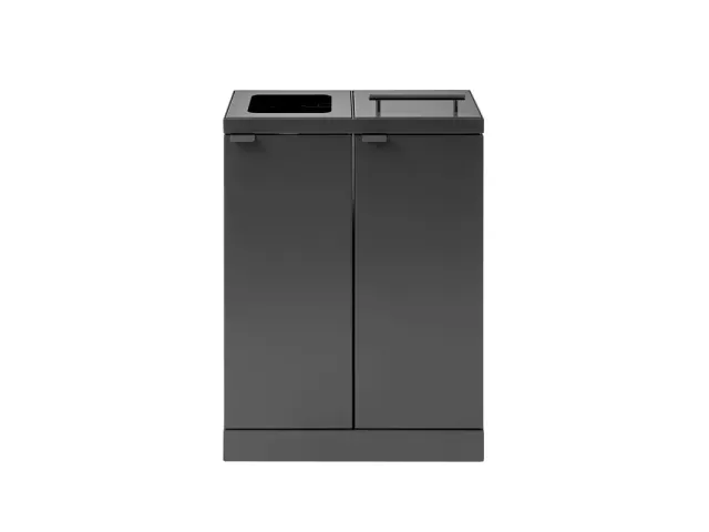 Bica Basic 886 Afvalscheidingsunit 2x45 liter Antraciet