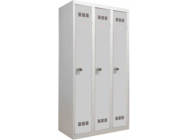Industriële garderobekast propere industrie 3 deuren