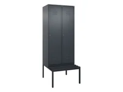 locker voor scheiding van kleding,HxBxD 2120x800x815mm,2vak