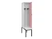 locker met bank,voor scheiding van kleding,HxBxD 2120x400x815mm,1vak