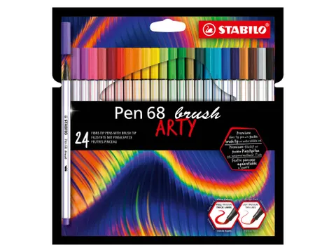 Brushstift STABILO Pen 568/24 Arty assorti set à 24 stuks