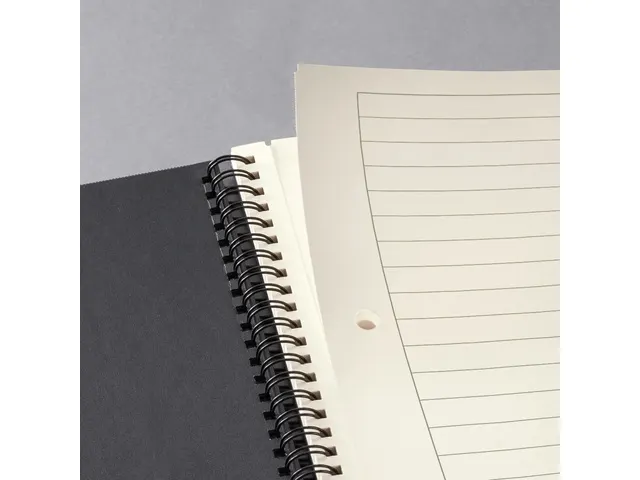 Bloc note Sigel Conceptum hardcover A5 spiralé noir ligné