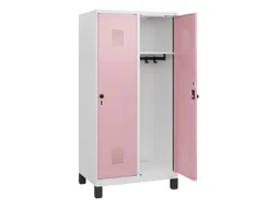 schoollocker,HxBxD 1630x800x500mm,2vak,vak B 400mm,draaigrendel,voeten