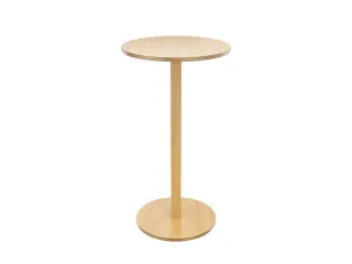 statafel,HxØ 1100x600mm,rond,schotelvoet natuur,blad beuken - 1