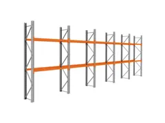 palletstelling,basis+4xaanbouw,HxBxD 3360x9725x750mm,vakl. 3000kg