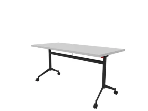 klaptafel,HxBxD 750x1600x700mm,hoekig,T-voet donkergrijs,ovale buis