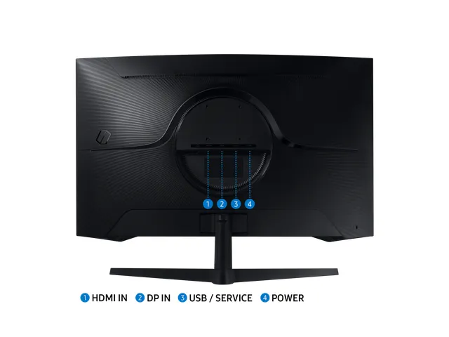 Samsung LS32CG552EUXEN Monitor 32 Inch Quad HD LED Zwart