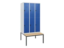 Dubbeldekse dekenkist,HxBxD 1950x900x815mm,3x2vak.,vak B 300mm