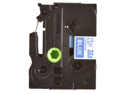 Labeltape Brother P-touch TZe-535 standaard 12mm wit op blauw