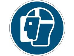 Verwijderbare vloersticker gelaatsscherm