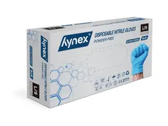 Handschoen Hynex nitril L blauw 5gr extra sterk 100 stuks