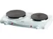 Elektrische Kookplaat 2 Pits 6 Standen 1000-1500W Wit