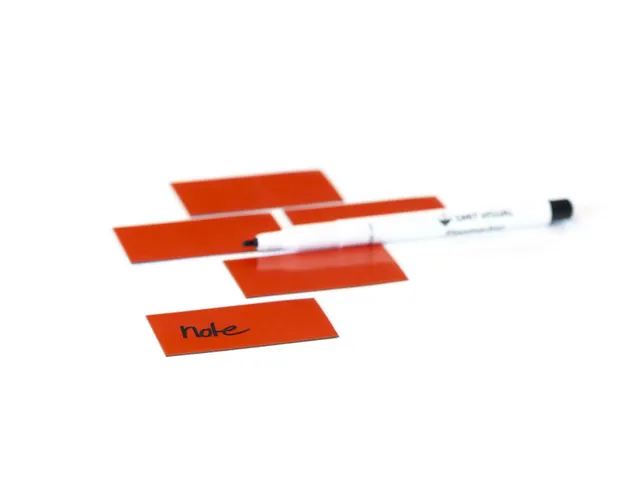 Feuille magnétique Symbole Rectangle Rouge 30x60mm