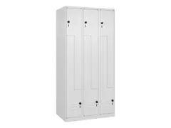 Z-garderobekast,HxBxD 1850x900x500mm,vak B 150/300mm,draaigrendel