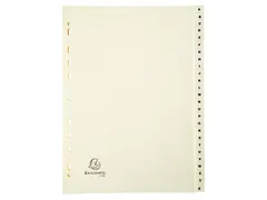 Bedrukte Tabbladen Karton 155g 26-Delig A-z 23-Gaats A4 Ivoor