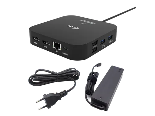 i-tec USB-C Dual HDMI Docking Station with Power Delivery 100 W