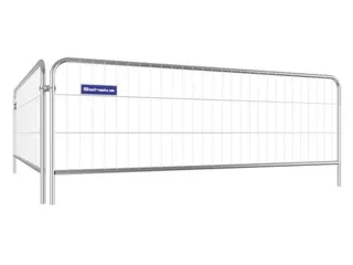 mobiel hek,HxL 1200x3000mm,maaswijdte 290x100mm,staal vuurverzinkt - 2