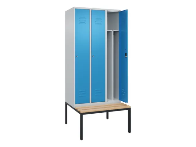locker voor scheiding van kleding,HxBxD 2120x900x815mm,3vak