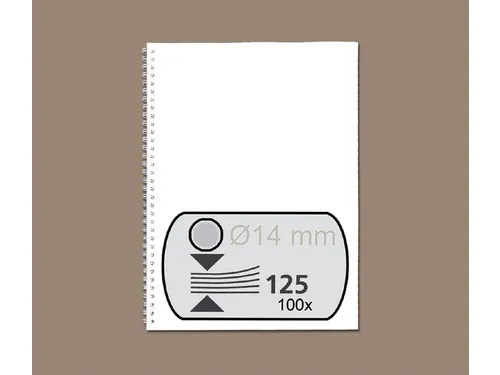 Draadrug Fellowes 14mm 34-rings A4 zilver 100stuks