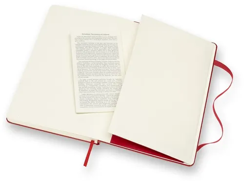Notitieboek Moleskine large 130x210mm blanco hard cover scarlet red
