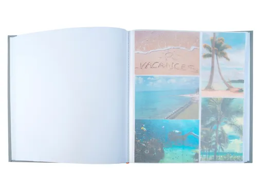 Fotoalbum Exacompta 29x32cm 60 witte pagina's Ellipse grijs