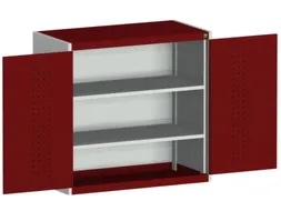 kast met perforaties HxBxD 1000x1050x525mm 2xStalen bodem RAL3004
