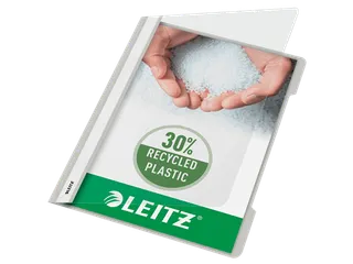 Snelhechter Leitz 4191 standaard A4 grijs 30% gerecycled plastic - 1