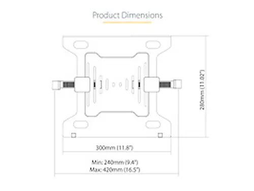 VESA Laptophouder voor monitorarm 4.5kg