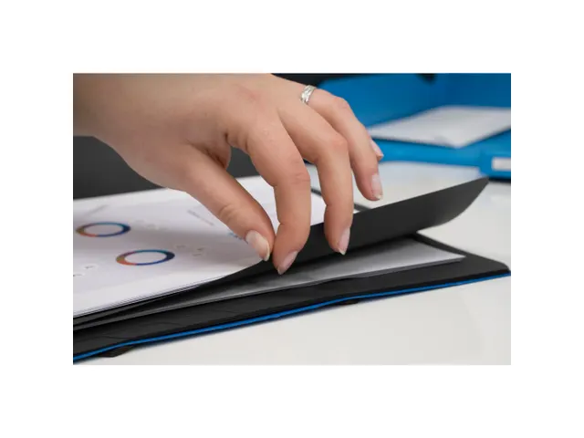 Sorteermap geniet-zw art int. 12vak blauw