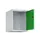 opzetkast,v. locker,1vak.,vak B 400mm,HxBxD 500x400x500mm,cilinderslot