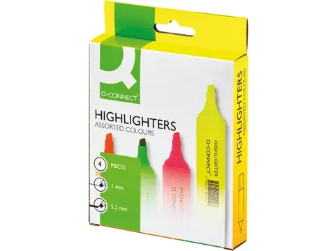 Markeerstift Assorti Etui Van 4 Stuks