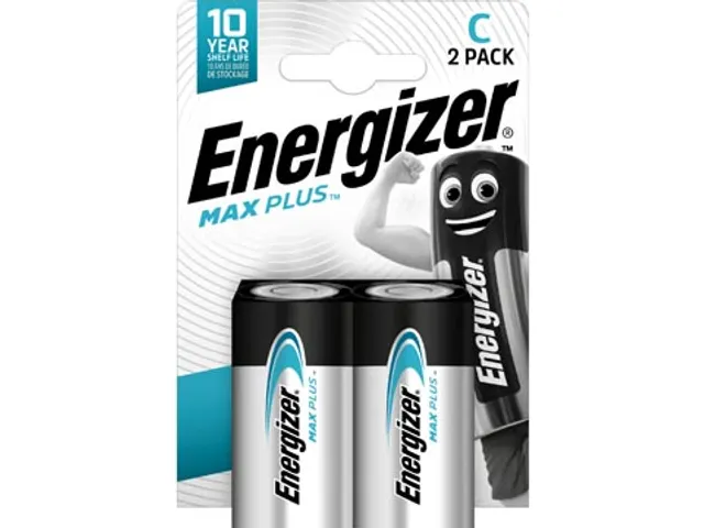 batterijen Max Plus C, blister van 2 stuks