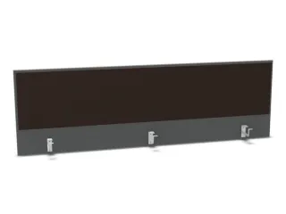 opzetpaneel bureau aanbouw achter MS-donkergrijs BN2036-bruin 1800mm - 1