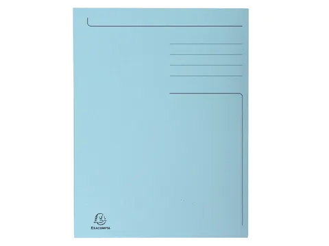 Dossiermap Exacompta Forever A4 3 kleppen 280gr blauw