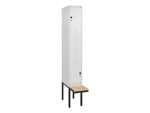 Z-garderobekast,HxBxD 2120x300x815mm,2vak,vak B 300mm,draaigrendel