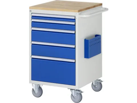 gereedschapswagen,HxBxD 975x580x650mm,beukblad,draagverm. 450kg