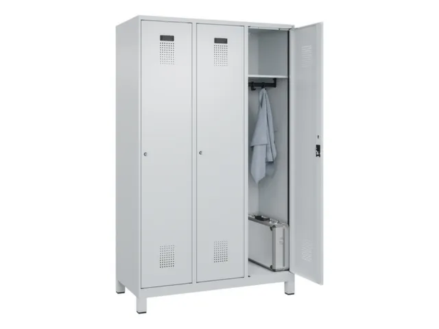 locker,HxBxD 1950x1200x500mm,3vak,vak B 400mm,cil.-slot,voeten