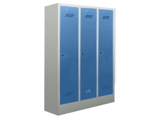 lockerkast v. kinderen,HxBxD 1300x780x300mm,3vak,RAL7035,front RAL5012