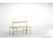 banc double,HxLxP 770x1015x725mm,barrettes en bois