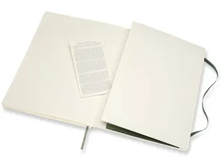 Notitieboek Moleskine XL 190x250mm blanco soft cover myrtle green - 5